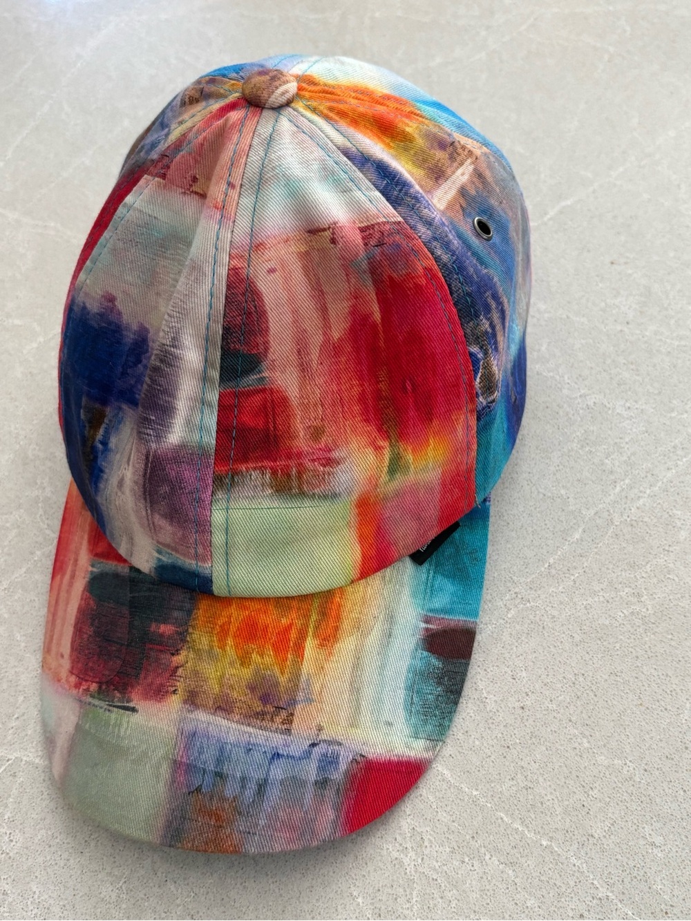 Paul Smith "Abstract Screen" Printed Baseball Cap Multi-Color Luxury Dad Hat